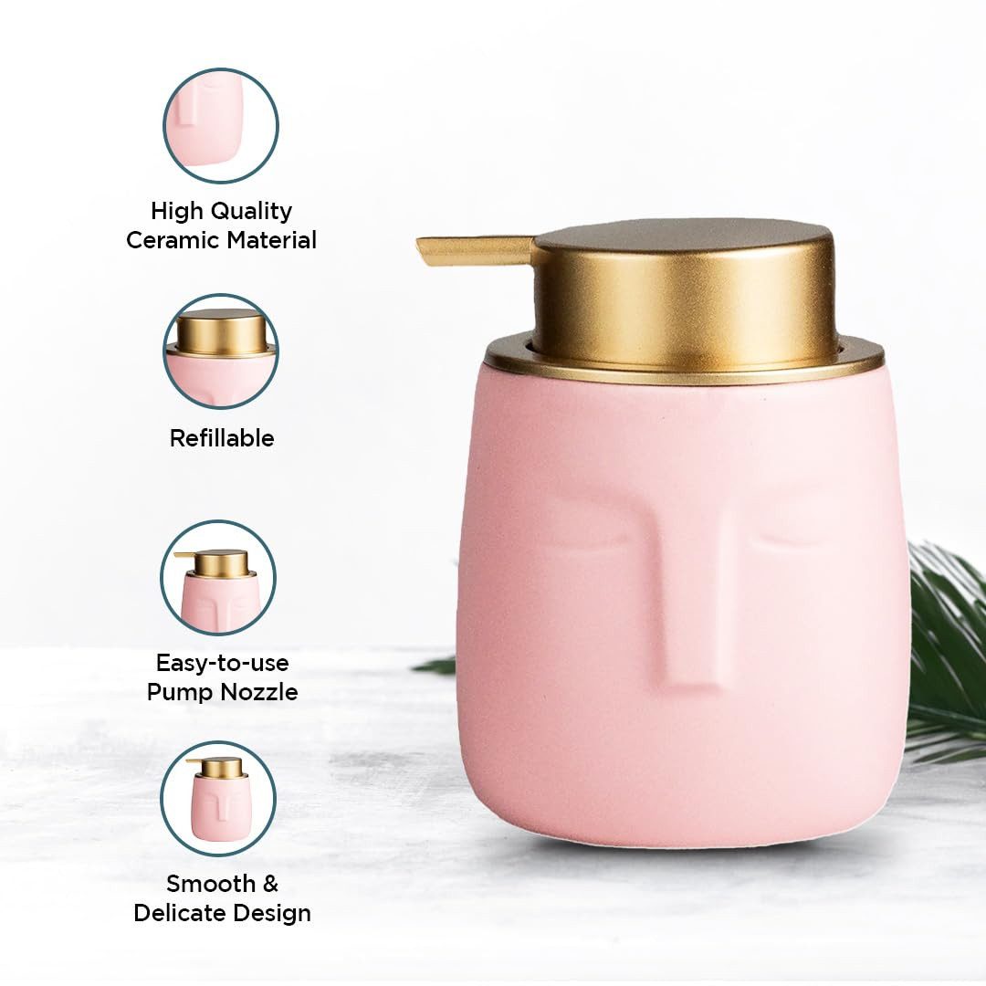 Kuber Industries Liquid Soap Dispenser | Handwash Soap Dispenser | Soap Dispenser for Wash Basin | Shampoo Dispenser Bottle | Bathroom Dispenser Bottle | ZX014GY | 350 ml | Gray