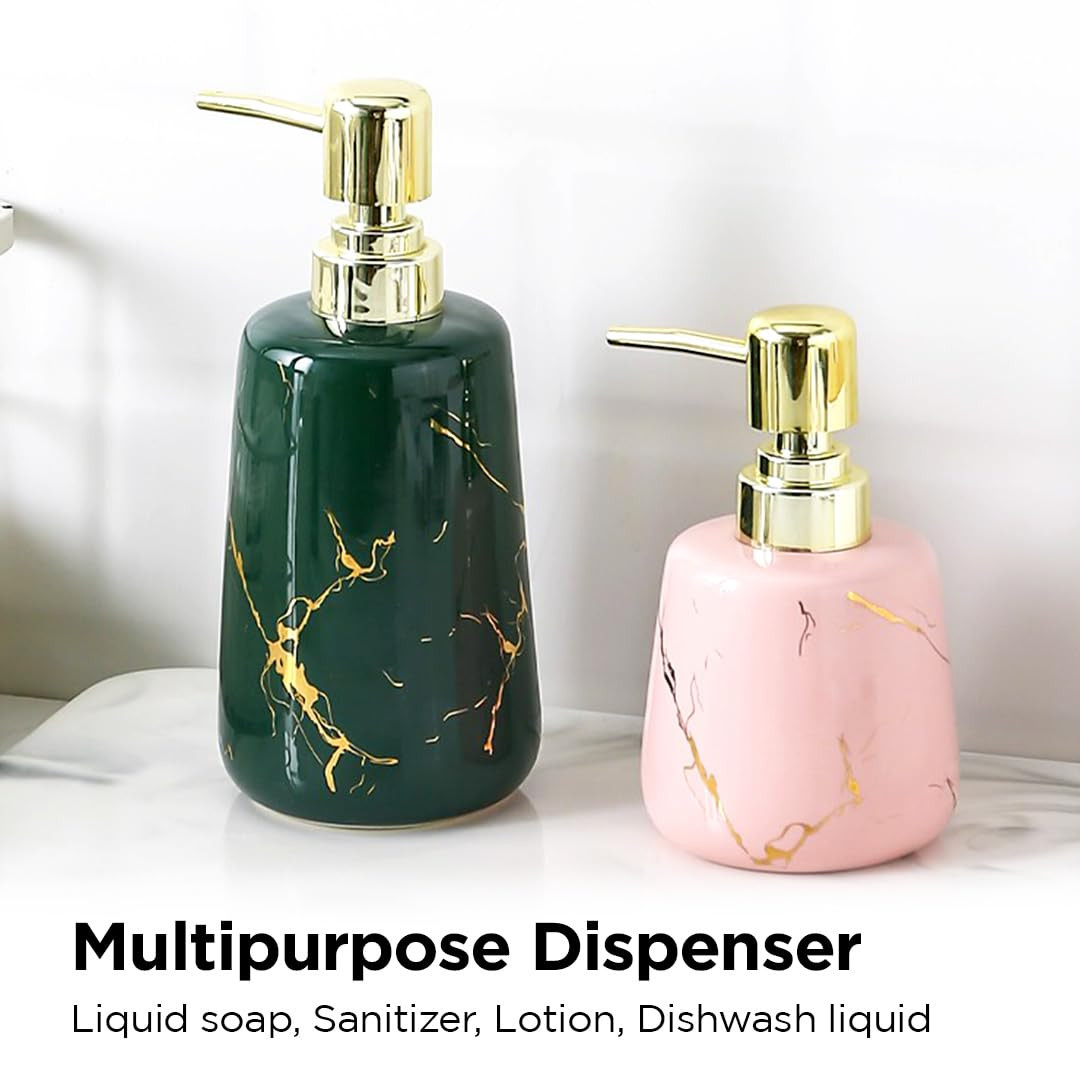 Kuber Industries Liquid Soap Dispenser | Handwash Soap Dispenser | Soap Dispenser for Wash Basin | Shampoo Dispenser Bottle | Bathroom Dispenser Bottle | 3 Piece | 260 ml | JY00099PK | Pink
