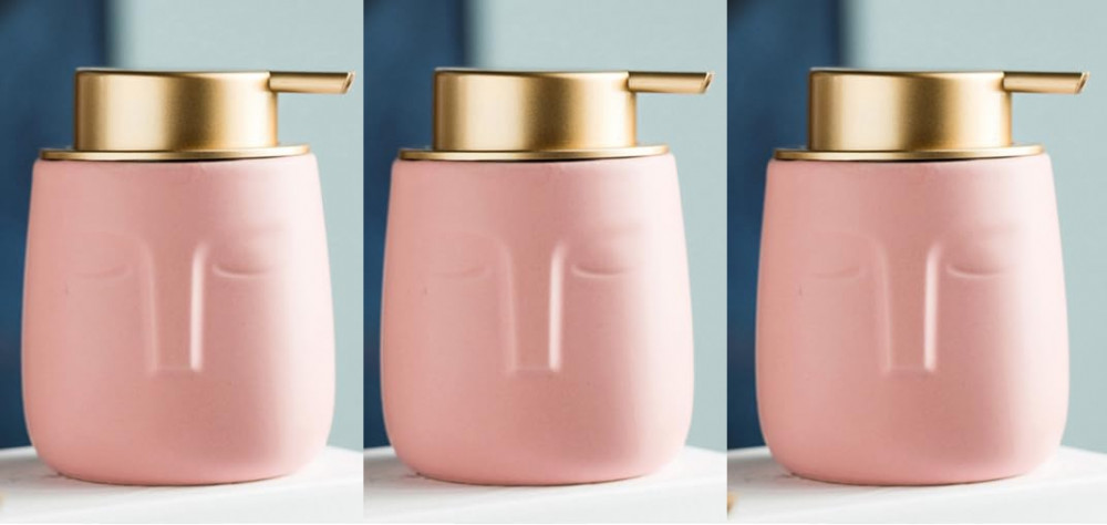 Kuber Industries Liquid Soap Dispenser | Handwash Soap Dispenser | Soap Dispenser for Wash Basin | Shampoo Dispenser Bottle | Bathroom Dispenser Bottle | 3 Piece | 350 ml | ZX014PK | Pink