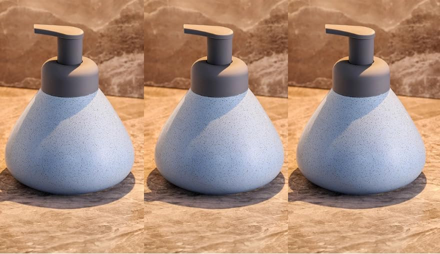 Kuber Industries Liquid Soap Dispenser | Handwash Soap Dispenser | Soap Dispenser for Wash Basin | Shampoo Dispenser Bottle | Bathroom Dispenser Bottle | 3 Piece | 360 ml | JY00018 | Blue