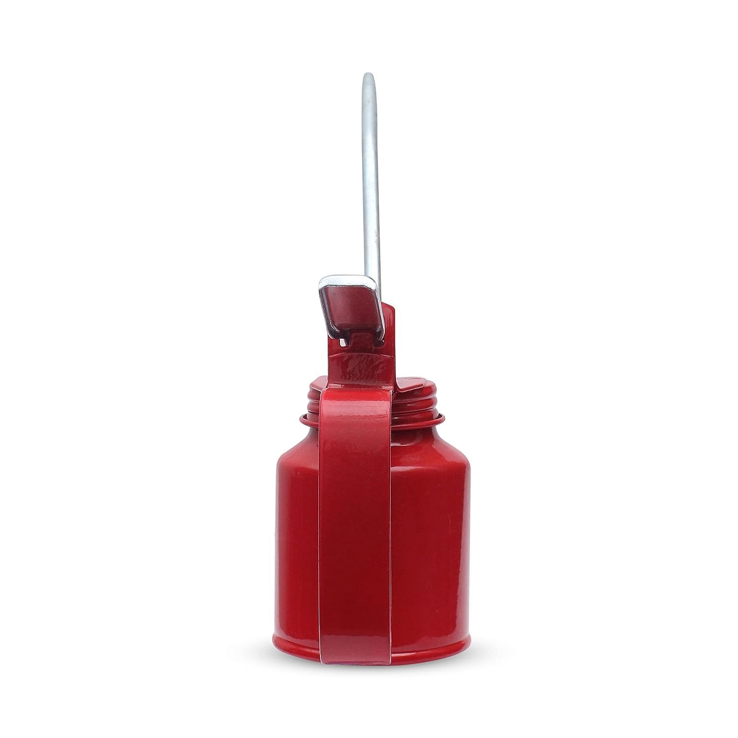 Kuber Industries Lubricant Dispenser|Pint Oil Can|Oil Can for Vehicles|Oil CanPump Oiler with Fixed Spout| All Lubrication Need (Red)