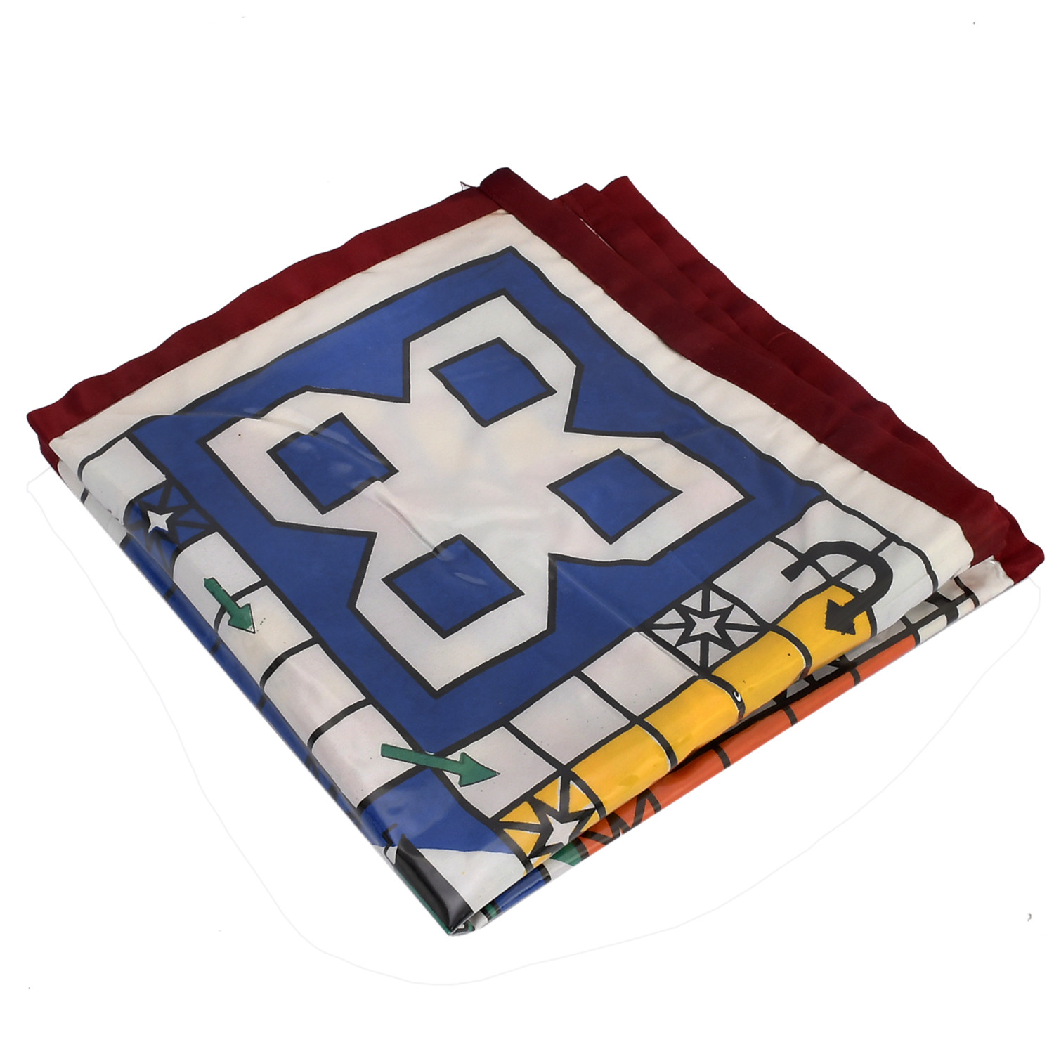 Kuber Industries Ludo And Snake & Ladder Printed PVC Reversible Oil and Waterproof Square Bed Server Food Mat (Multi)-HS_38_KUBMART21759