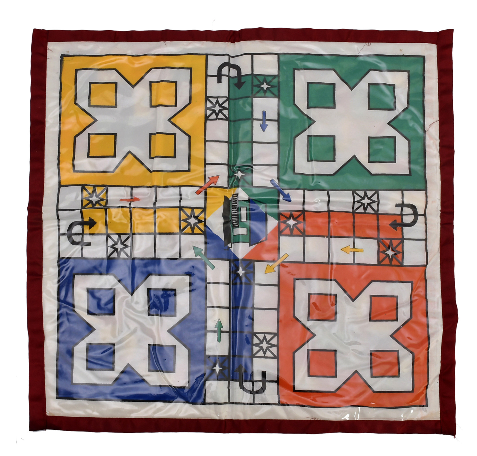 Kuber Industries Ludo And Snake & Ladder Printed PVC Reversible Oil and Waterproof Square Bed Server Food Mat (Multi)-HS_38_KUBMART21759