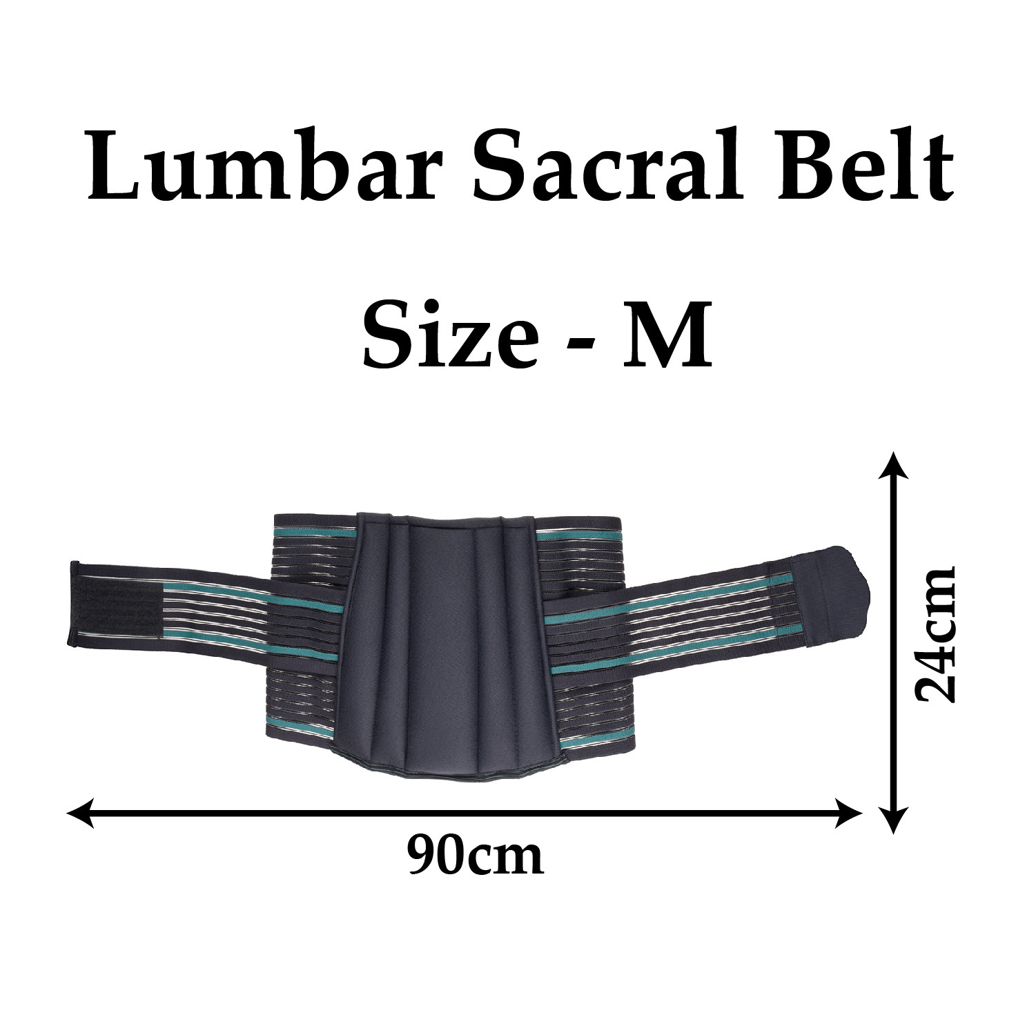 Kuber Industries Lumbar Sacral Belt | Spondylitis Back Pain Belt | Pregnancy Belt | Contoured Belt | Fat Reduction Belt | Lumbo Sacral Belt | Size-M | Gray