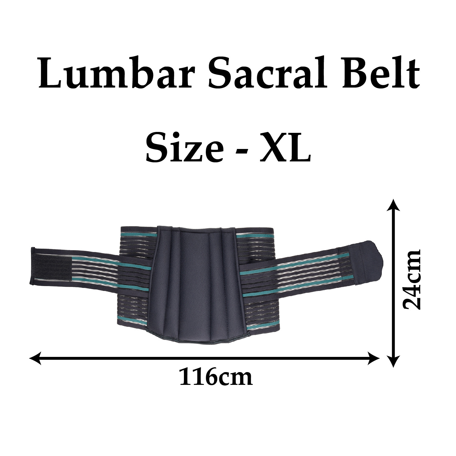 Kuber Industries Lumbar Sacral Belt | Spondylitis Back Pain Belt | Pregnancy Belt | Contoured Belt | Fat Reduction Belt | Lumbo Sacral Belt | Size-XL | Gray