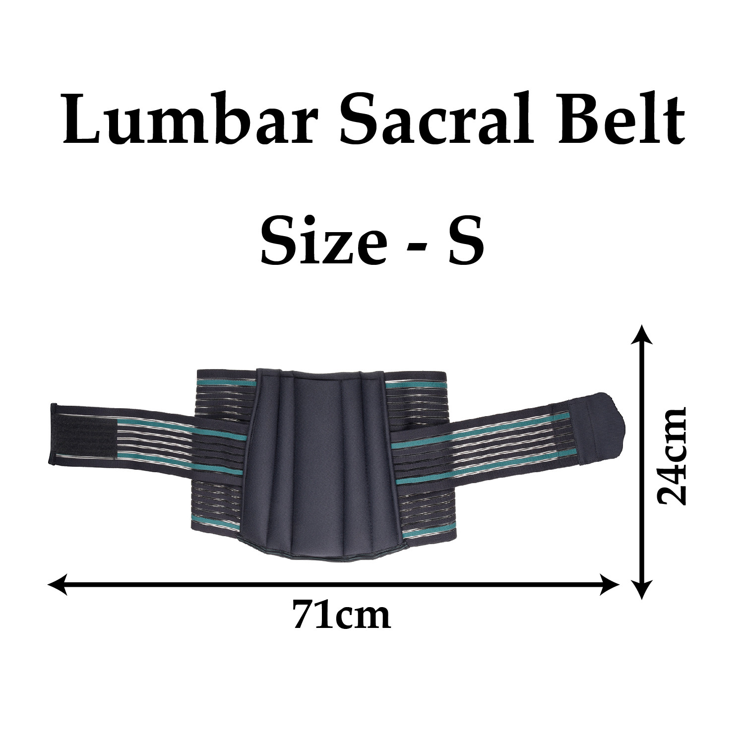Kuber Industries Lumbar Sacral Belt | Spondylitis Back Pain Belt |Pregnancy Belt | Contoured Belt | Fat Reduction Belt | Lumbo Sacral Belt | Size-S | Gray
