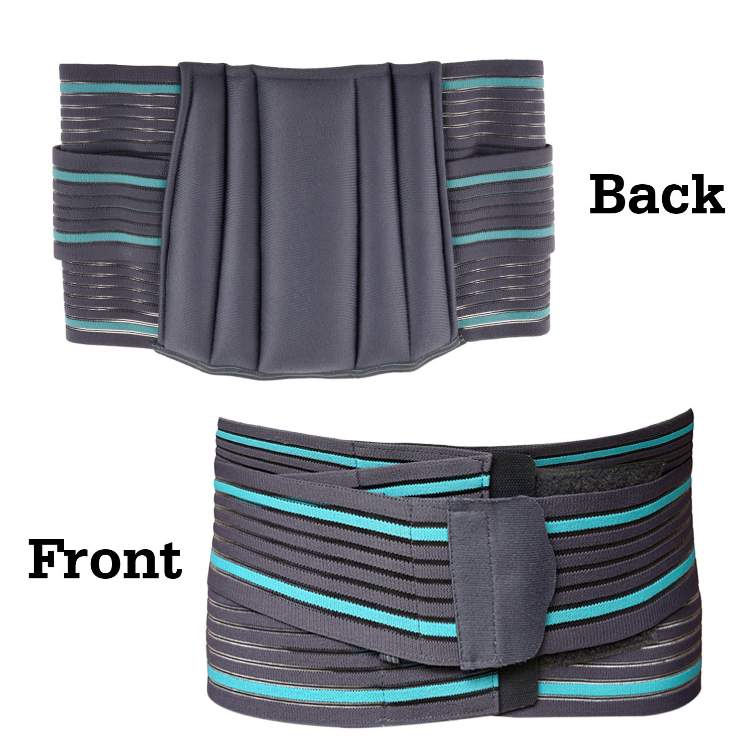 Kuber Industries Lumbar Sacral Belt | Spondylitis Back Pain Belt |Pregnancy Belt | Contoured Belt | Fat Reduction Belt | Lumbo Sacral Belt | Size-S | Gray
