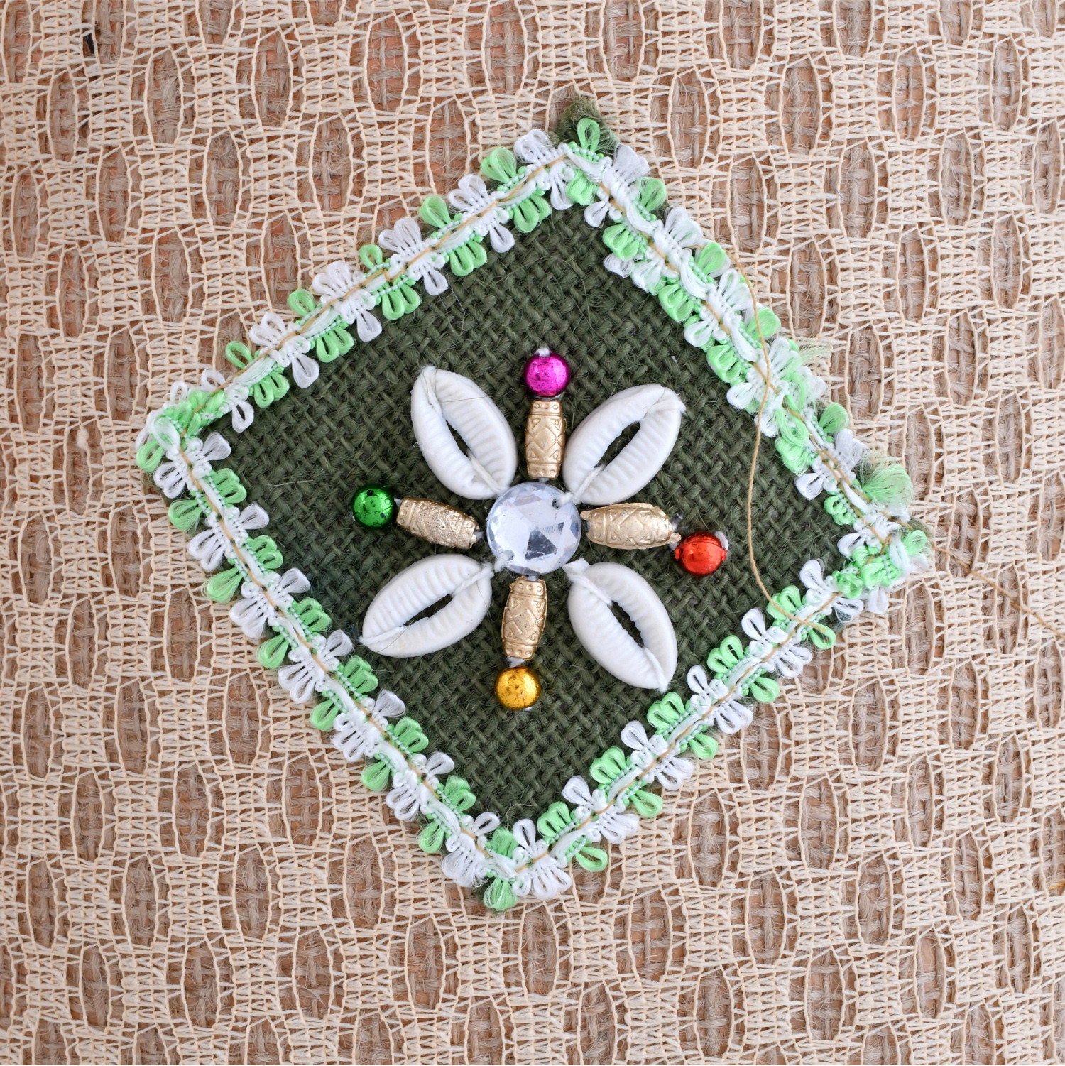 Kuber Industries Lunch Bag  Jute Carry Bag  Lunch Handbag  Lunch Bags for office  Reusable Lunch Bag with Handle  Tiffin Carry Patch Hand Bag  Small  Brown