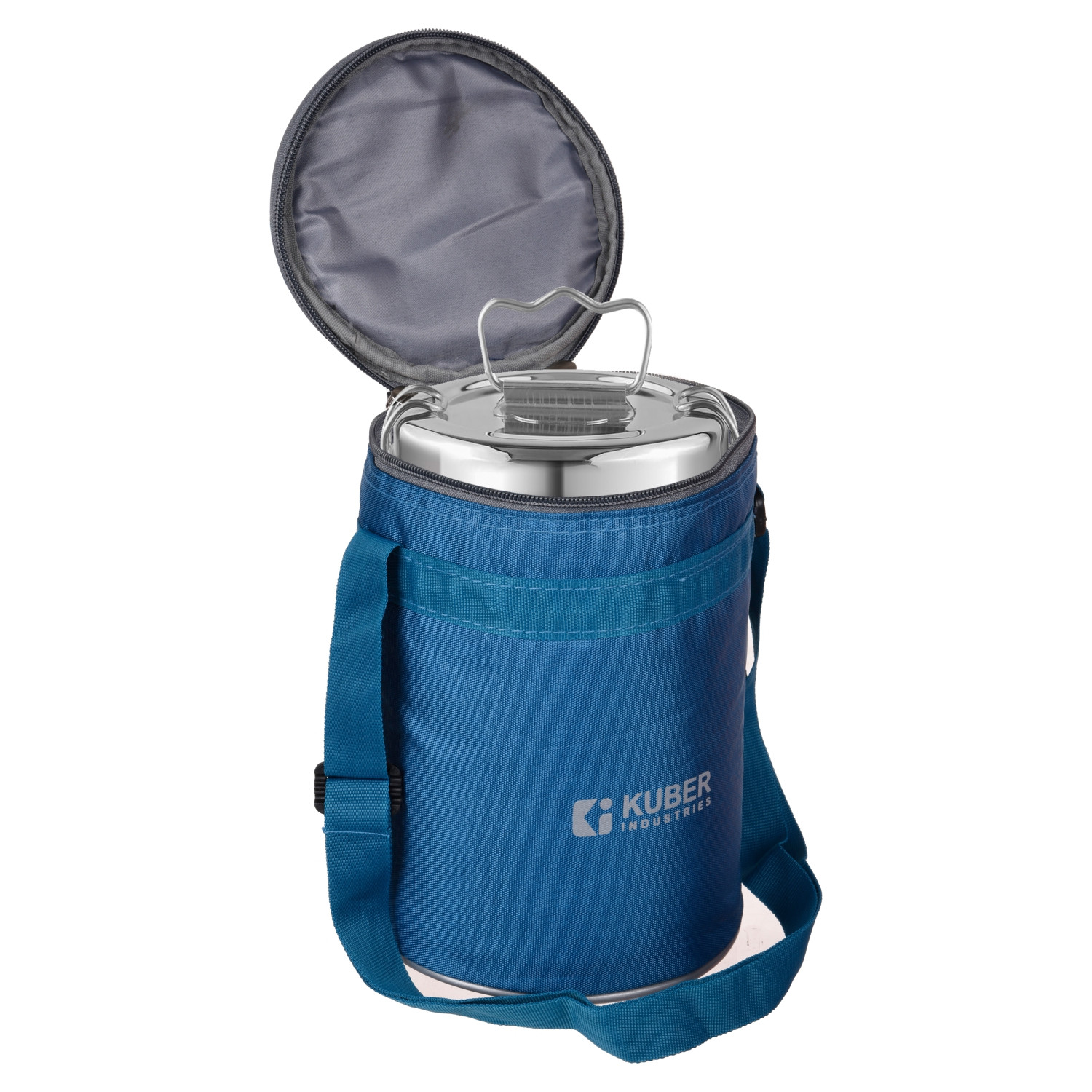 Kuber Industries Lunch Bag  Lunch Bag for Office  Lunch Bag for College  Reusable Lunch Bag  Lunch Bag for Adults  Lunch Bag with Handle  Insulated Lunch Bag  Sky Blue