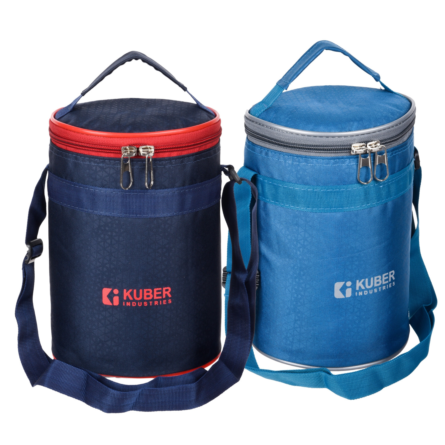 Kuber Industries Lunch Bag | Lunch Bag for Office | Lunch Bag for College | Reusable Lunch Bag | Lunch Bag for Adults | Lunch Bag with Handle | Insulated Lunch Bag | Pack of 2 | Multi