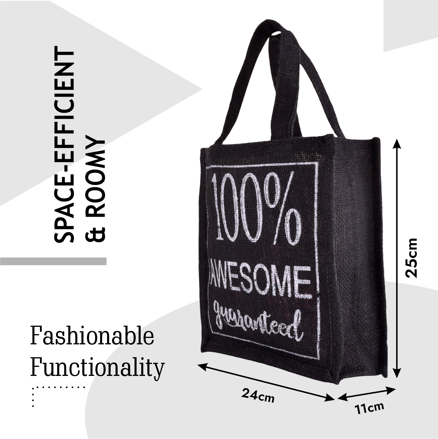 Kuber Industries Lunch Bag & Bottle Bag Combo Set | Lunch & Bottle Organizer Set | Lunch & Bottle Storage Set | Jute Carry Bags | Office Lunch Bag Set |Multi