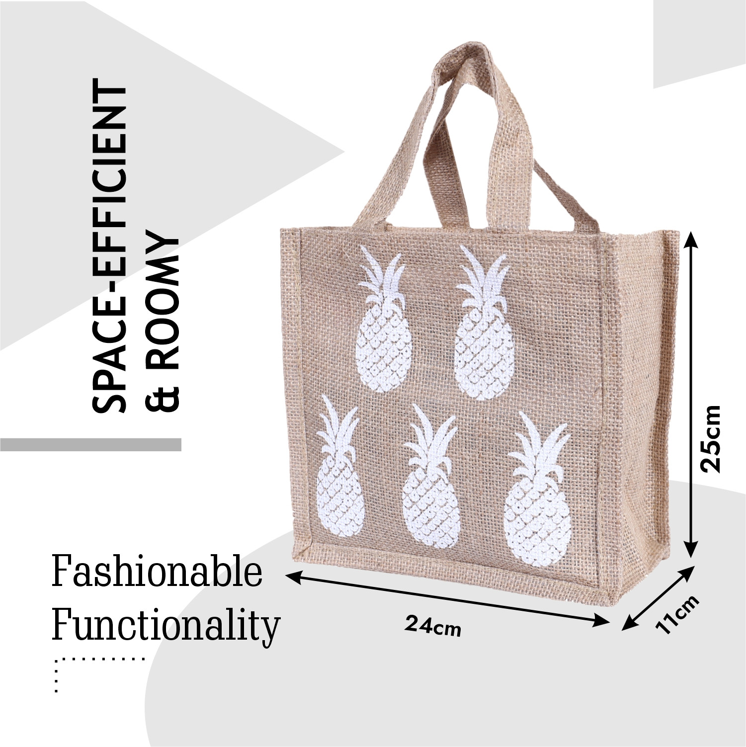 Kuber Industries Lunch Bag & Bottle Bag Combo Set | Lunch & Bottle Organizer Set | Lunch & Bottle Storage Set | Jute Carry Bags | Office Lunch Bag Set | Multi