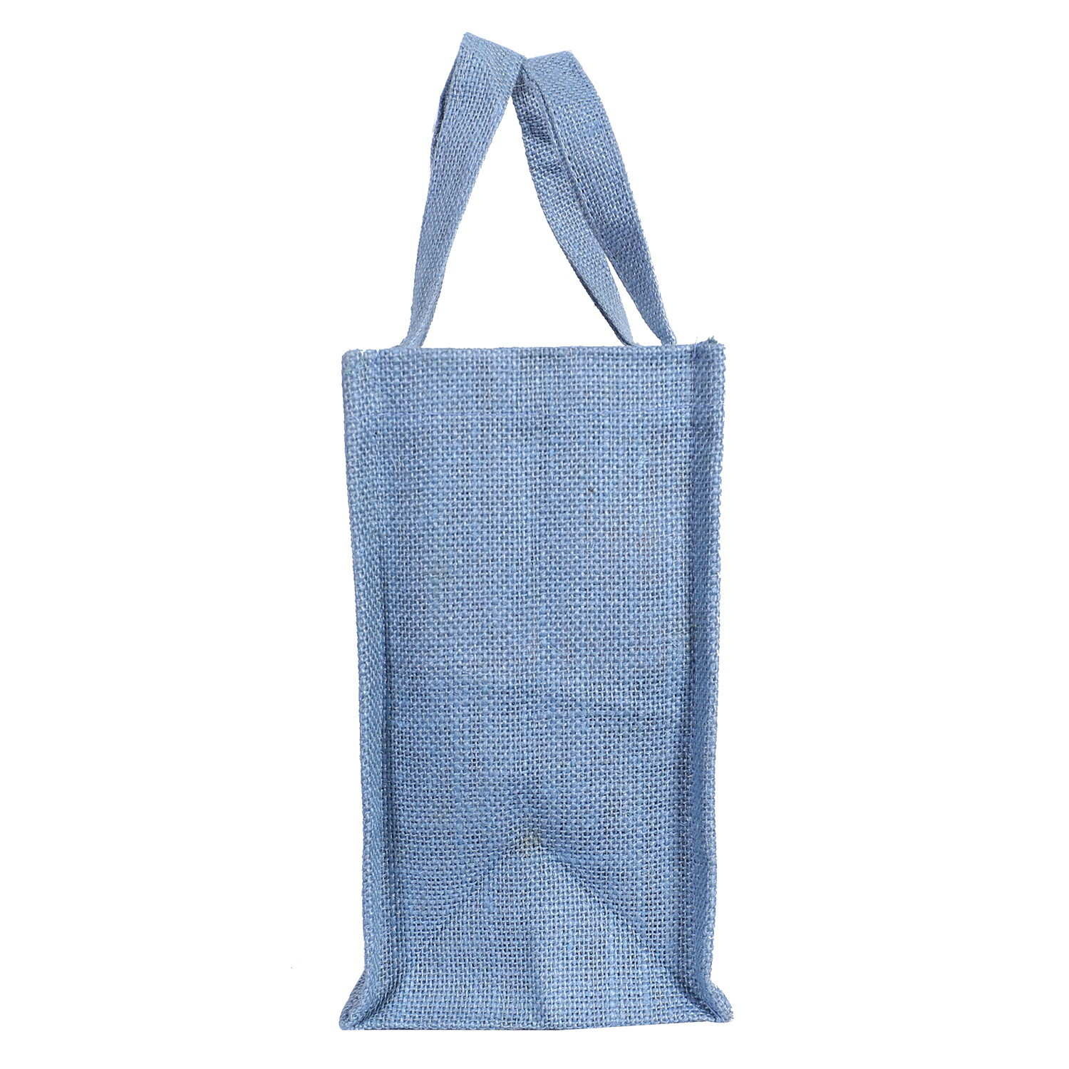 Kuber Industries Lunch Bag|Reusable Jute Fabric Tote Bag|Durable & Attractive Print Tiffin Carry Hand bag with Handle For office,School,Gift,Pack of 2 (Gray & Brown)