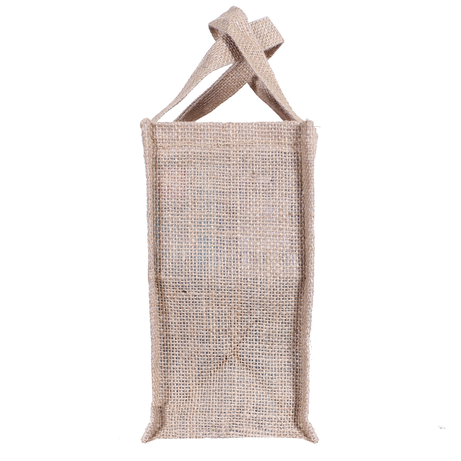 Kuber Industries Lunch Bag|Reusable Jute Fabric Tote Bag|Pineapple Print Tiffin Carry Hand bag with Handle For office,School,Gift (Brown)