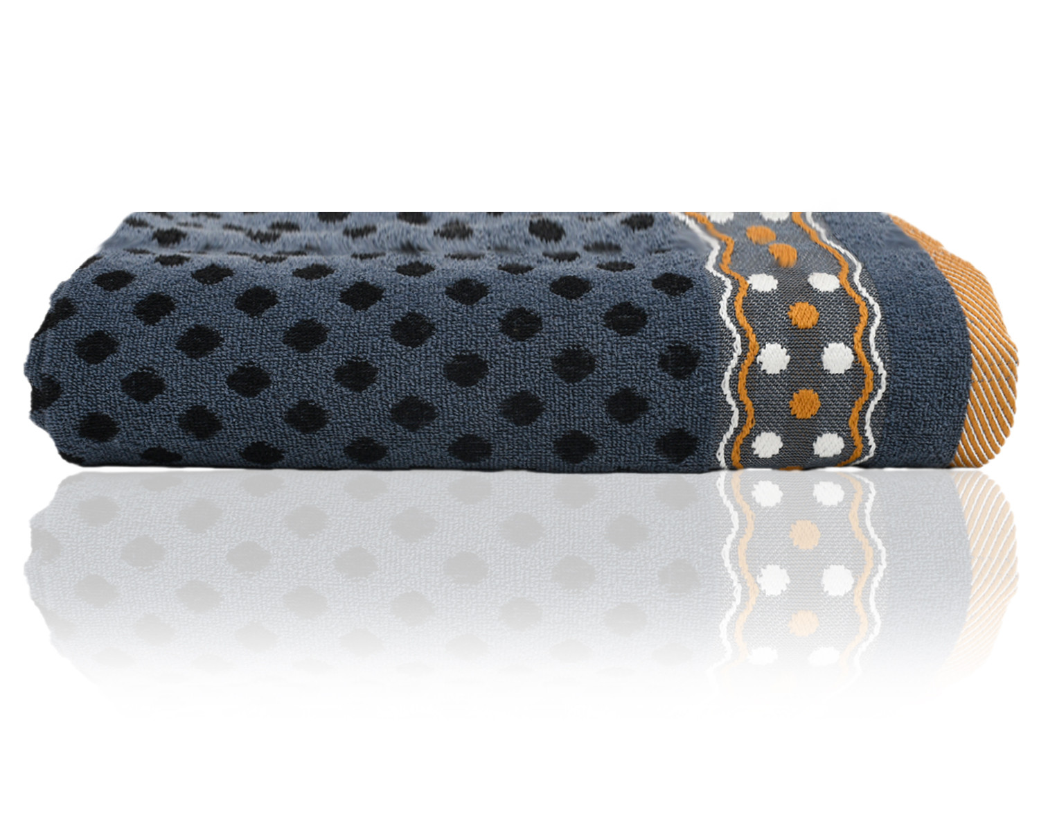 Kuber Industries Luxurious Dot Printed Soft Cotton Bath Towel Perfect for Daily Use, 30
