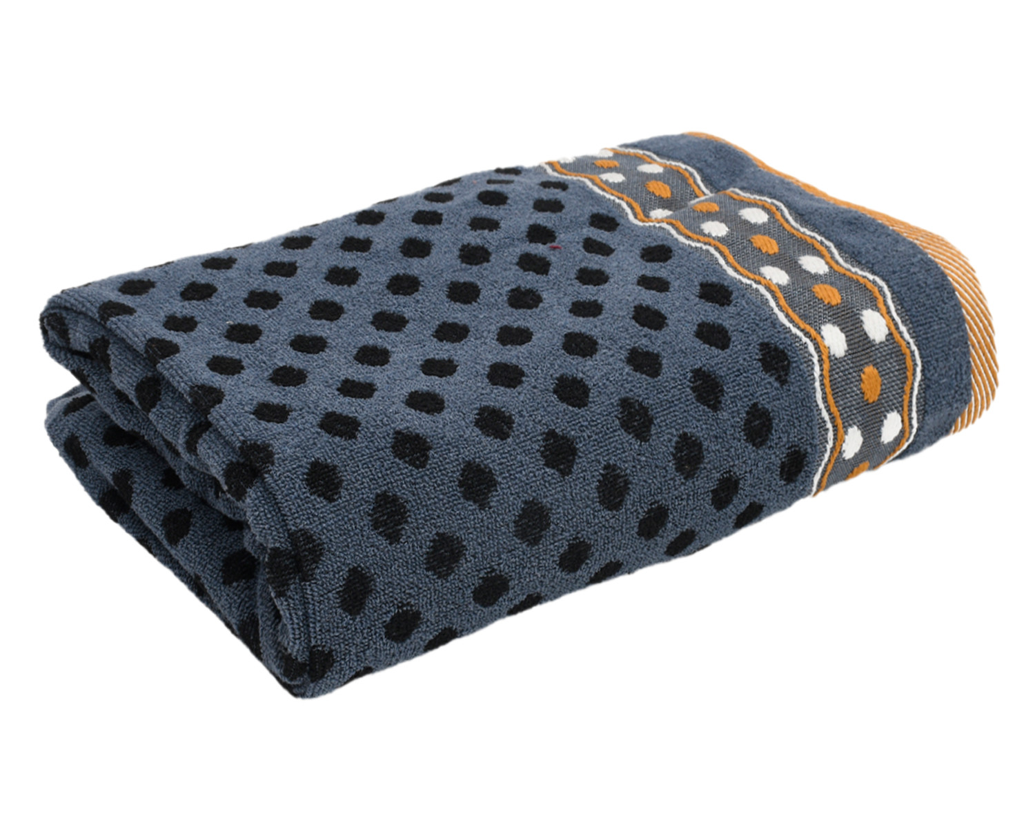 Kuber Industries Luxurious Dot Printed Soft Cotton Bath Towel Perfect for Daily Use, 30