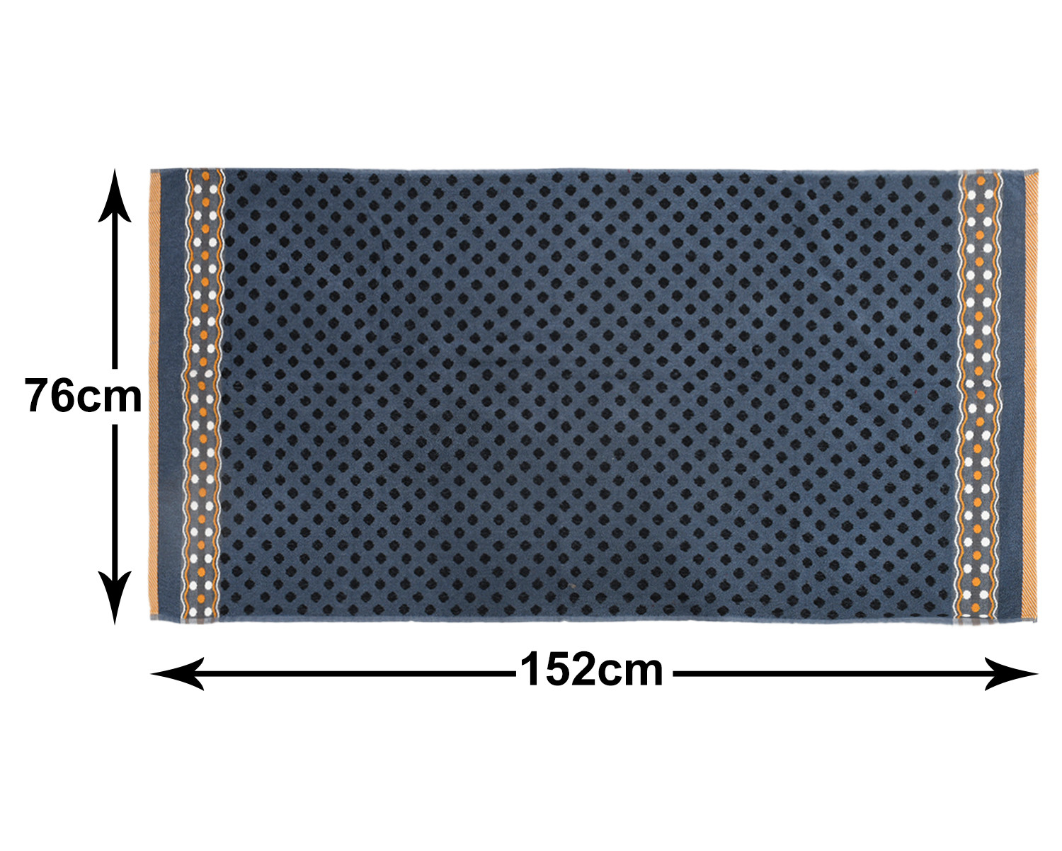 Kuber Industries Luxurious Dot Printed Soft Cotton Bath Towel Perfect for Daily Use, 30