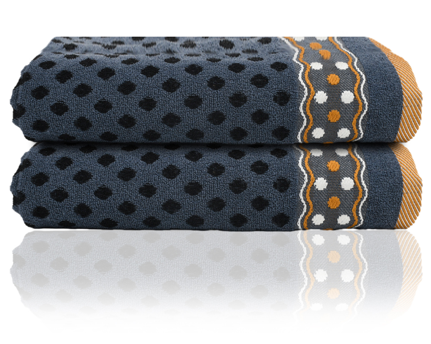 Kuber Industries Luxurious Dot Printed Soft Cotton Bath Towel Perfect for Daily Use, 30