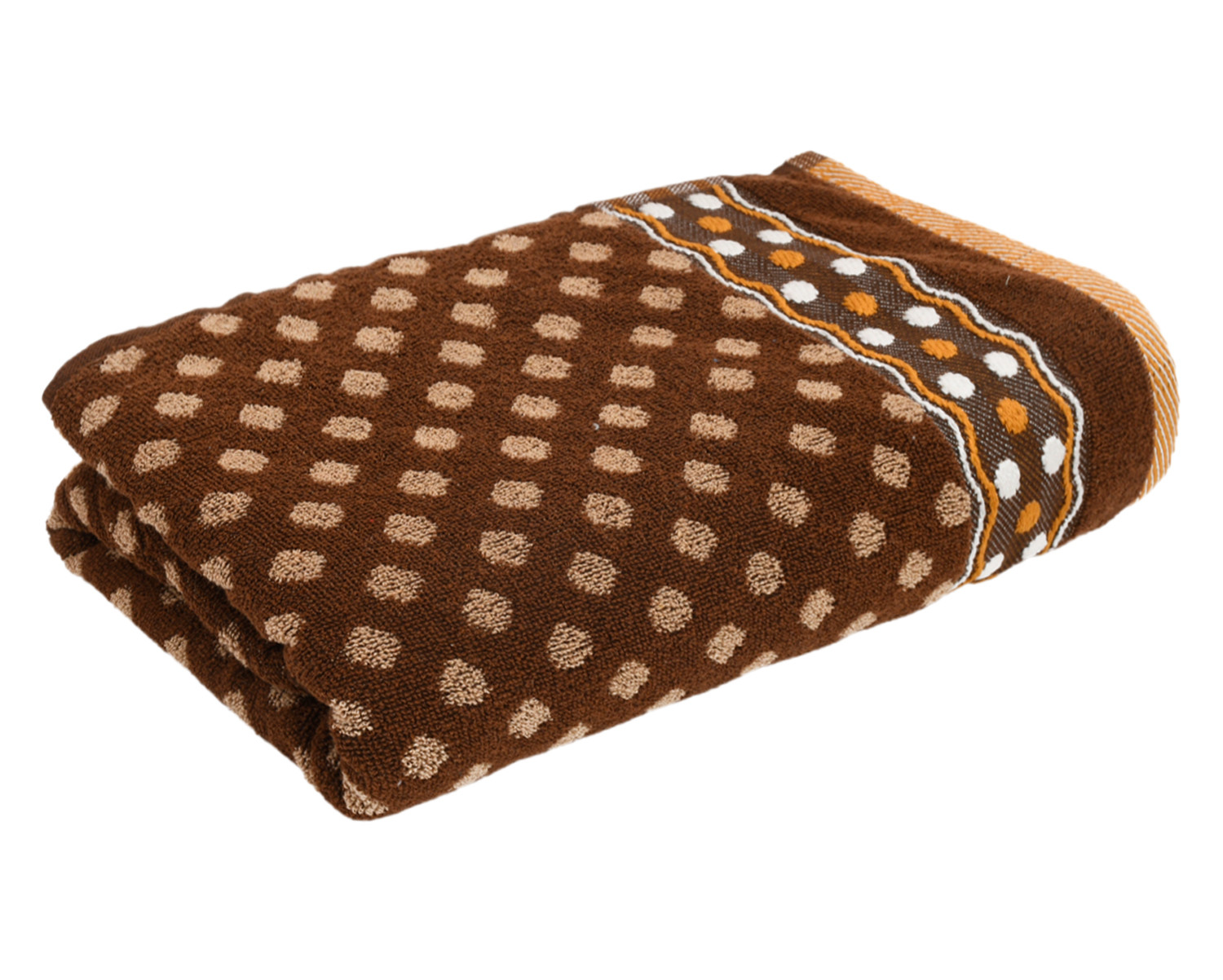 Kuber Industries Luxurious Dot Printed Soft Cotton Bath Towel Perfect for Daily Use, 30