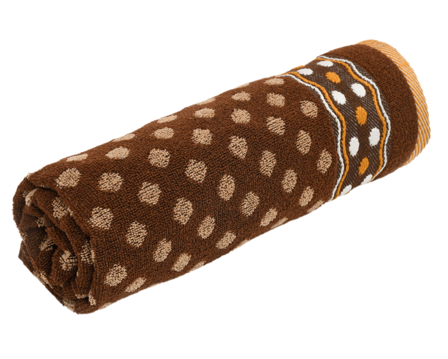 Kuber Industries Luxurious Dot Printed Soft Cotton Bath Towel Perfect for Daily Use, 30