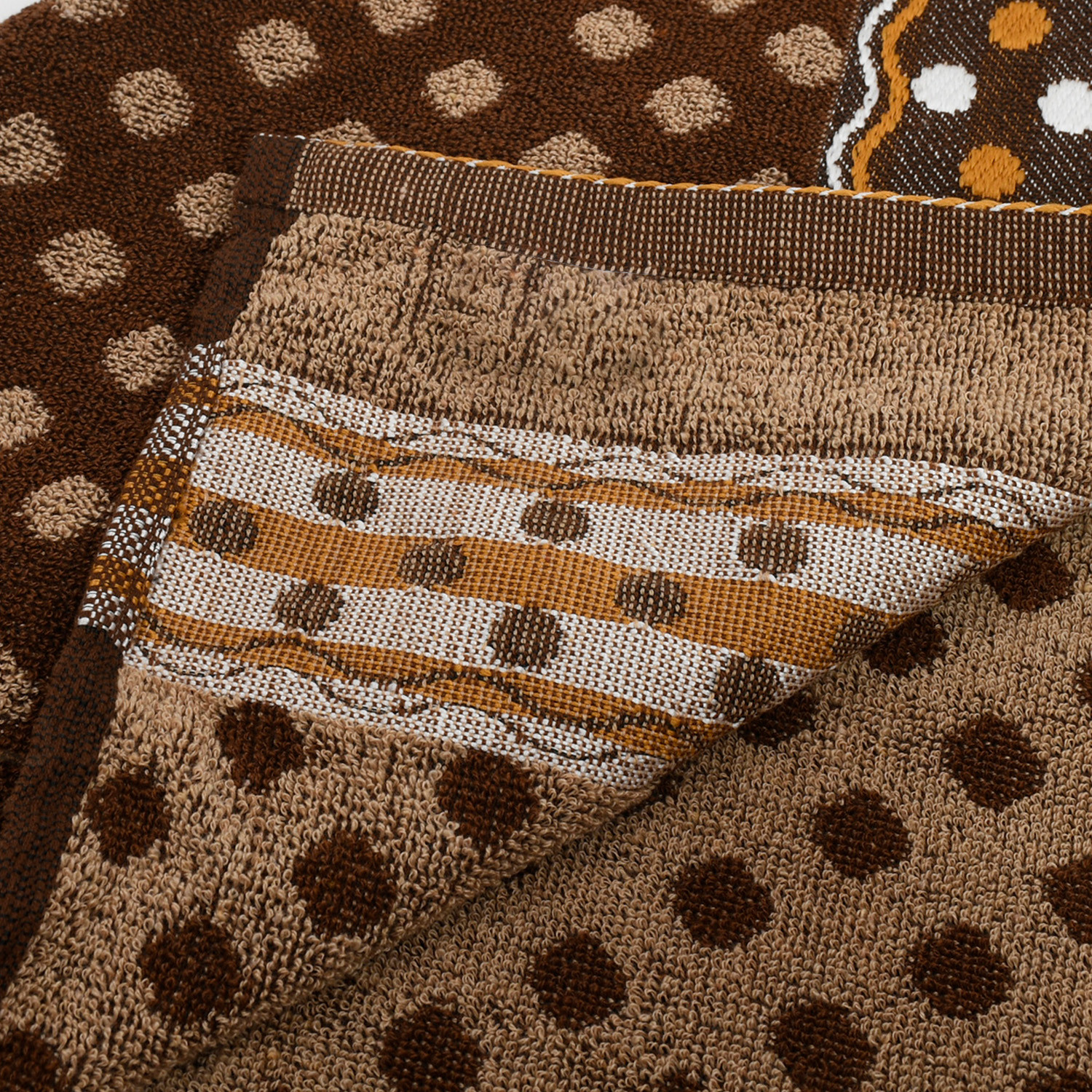 Kuber Industries Luxurious Dot Printed Soft Cotton Bath Towel Perfect for Daily Use, 30