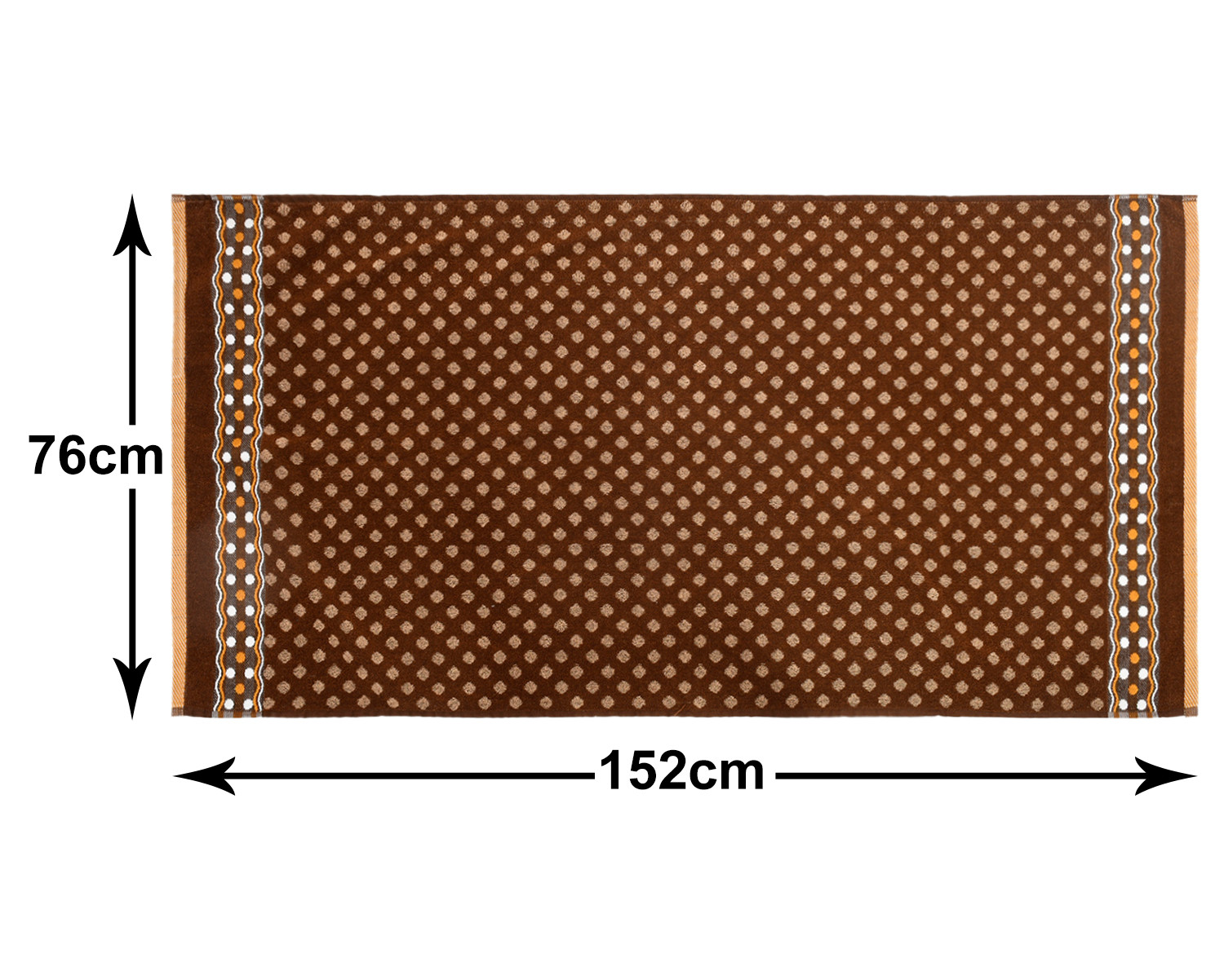 Kuber Industries Luxurious Dot Printed Soft Cotton Bath Towel Perfect for Daily Use, 30