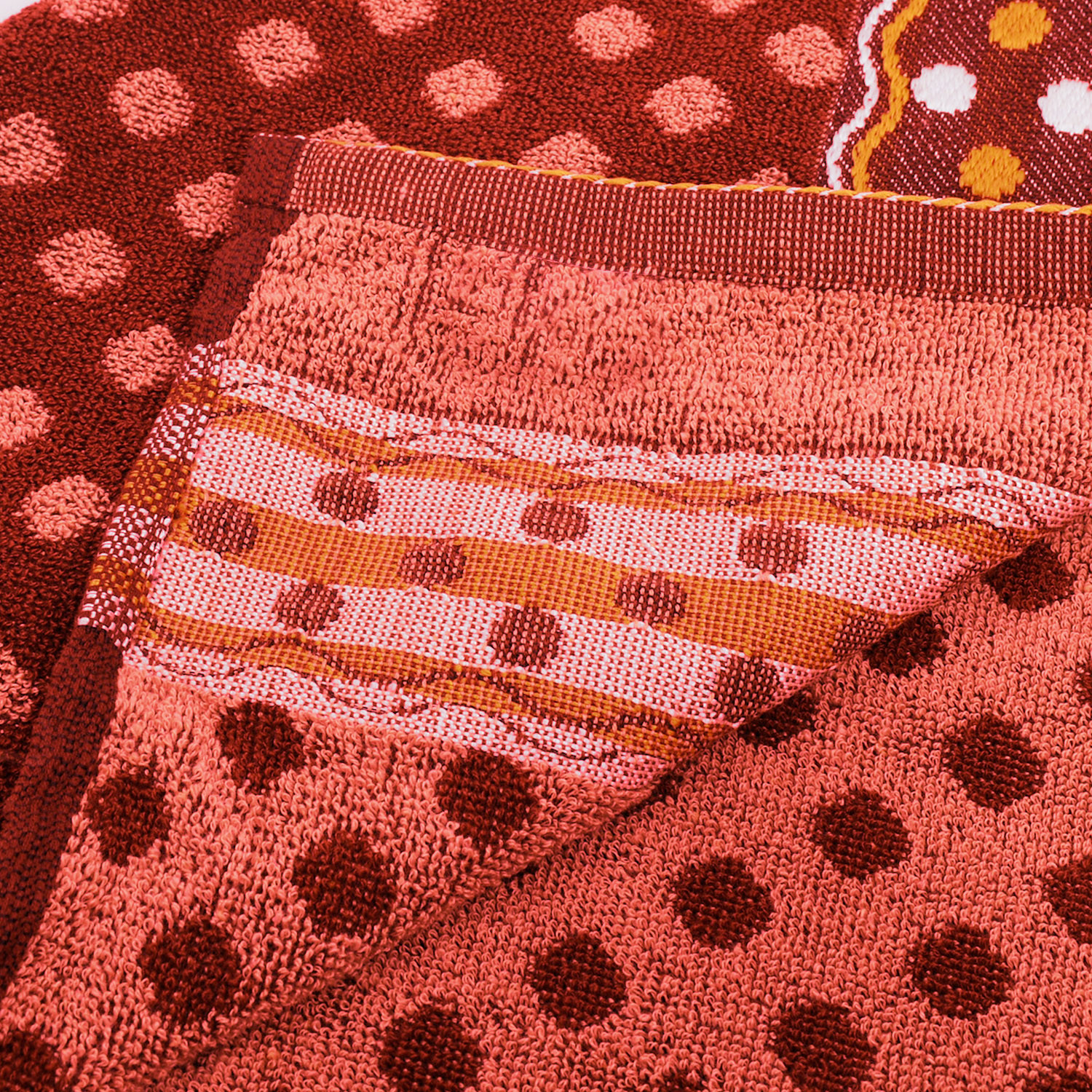 Kuber Industries Luxurious Dot Printed Soft Cotton Bath Towel Perfect for Daily Use, 30