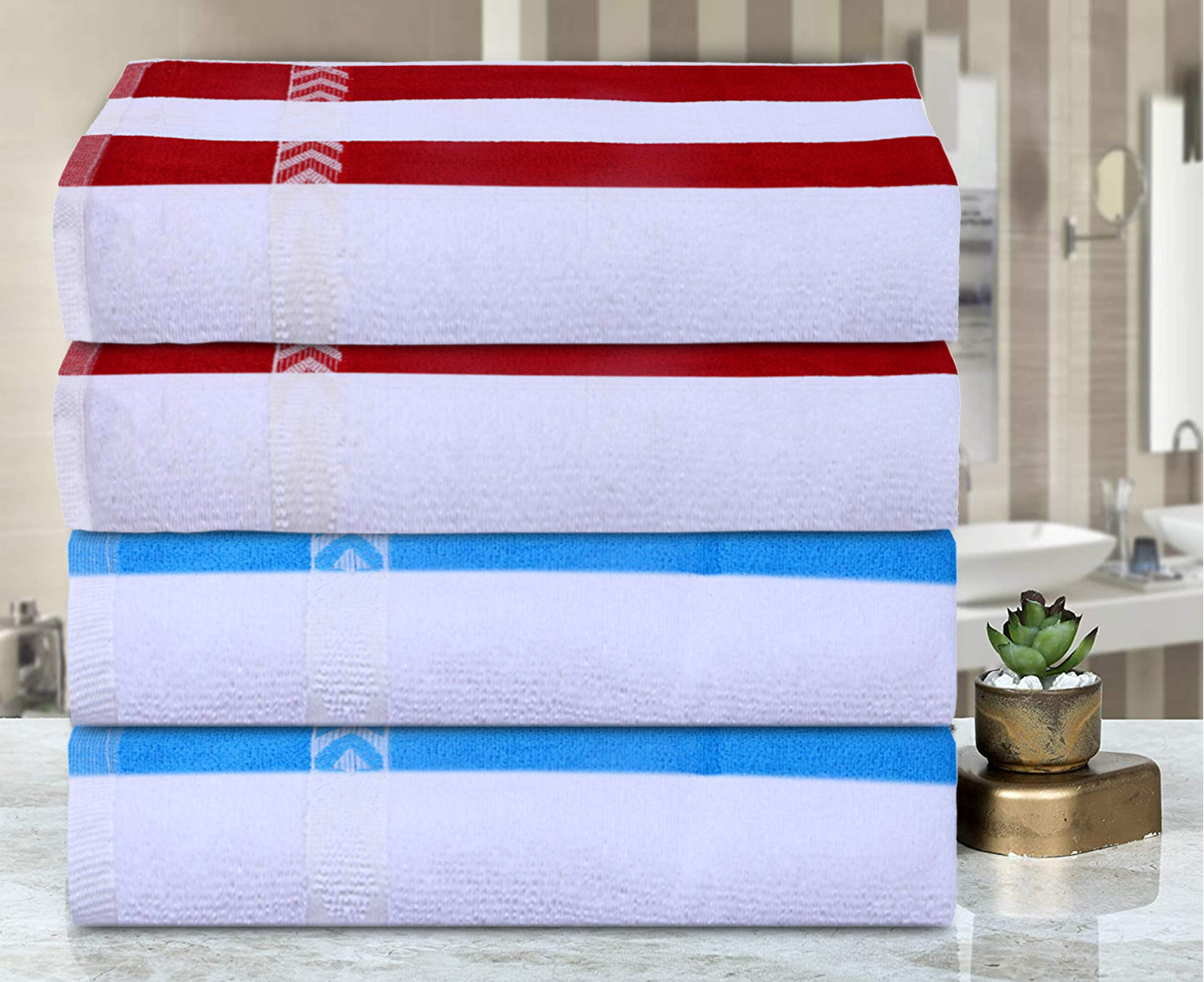 Kuber Industries Luxurious, Soft, 100% Cotton Towel, 24