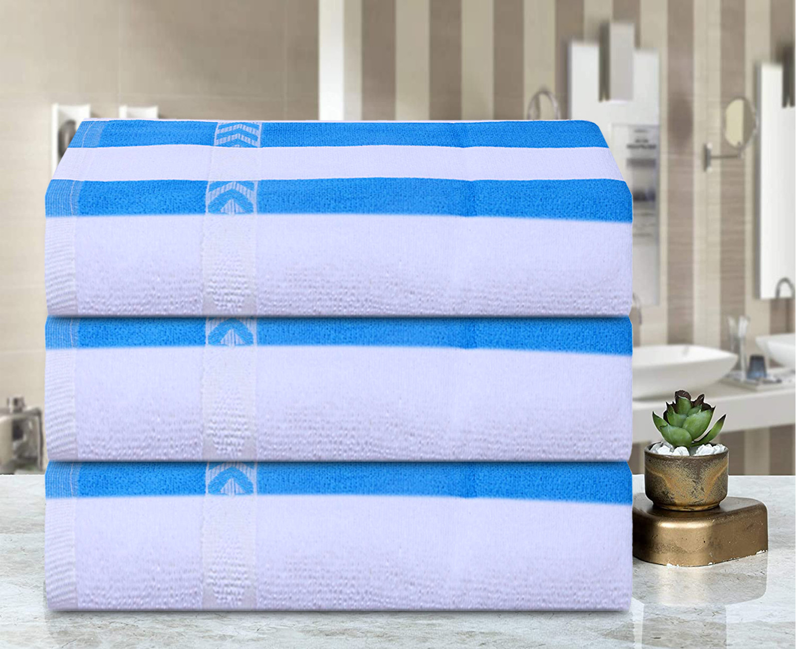 Kuber Industries Luxurious, Soft, 100% Cotton Towel, 24