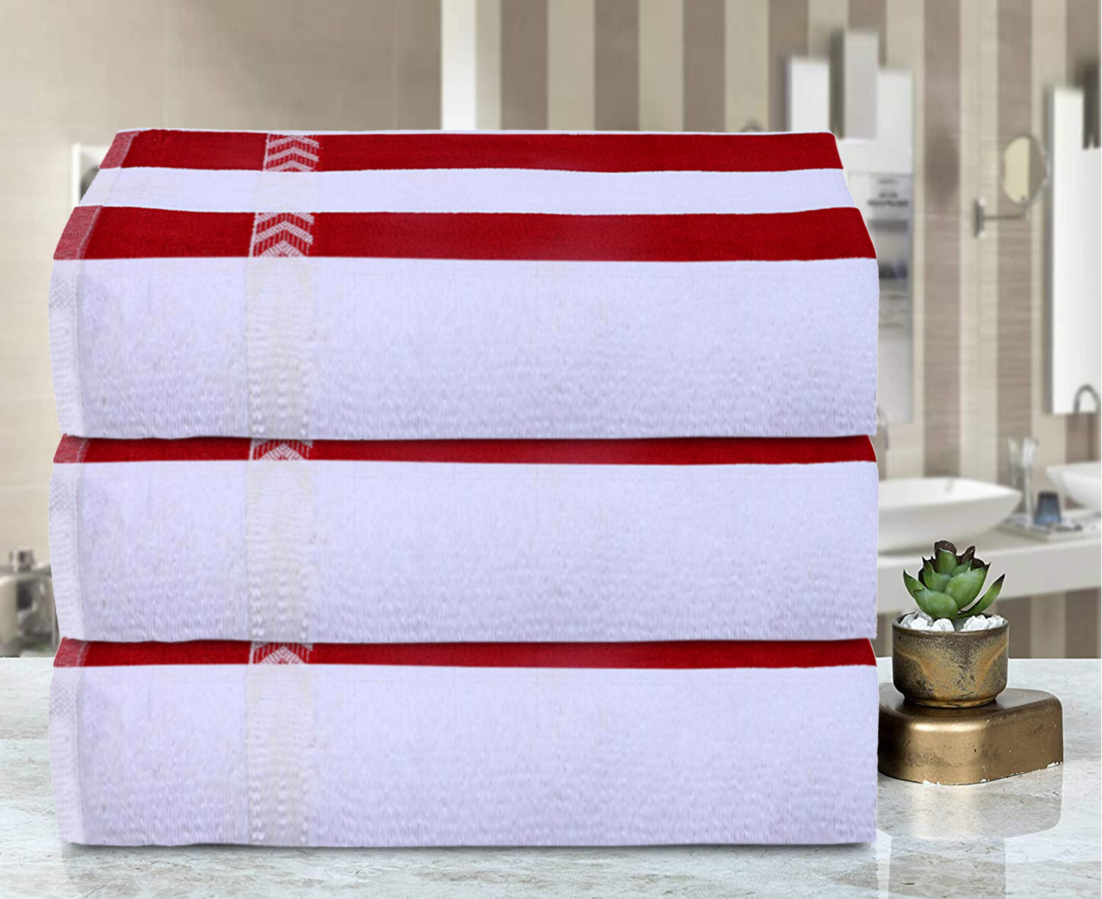 Kuber Industries Luxurious, Soft, 100% Cotton Towel, 24
