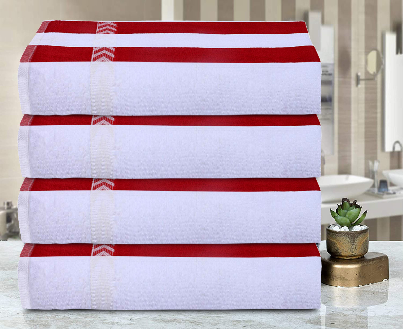 Kuber Industries Luxurious, Soft, 100% Cotton Towel, 24