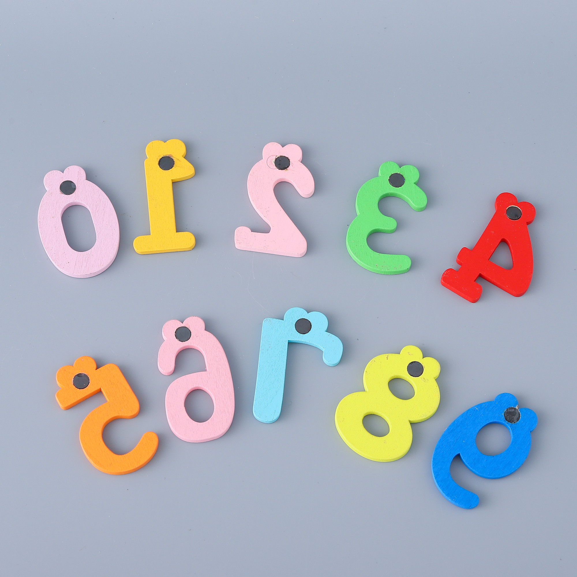 Kuber Industries Magnet Number Stickers | Magnetic Wooden Numbers | Magnet Numbers for Learning-Educational Purpose | Toy for Kids | Fridge Magnet Stickers | TZXY133 | Set of 10 | Multicolor