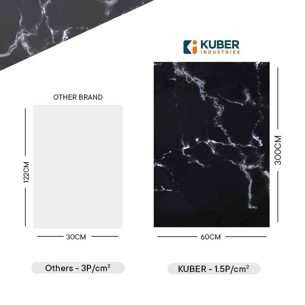 Kuber Industries Marble Design Wall Sticker for Walls | Marble Pattern | Easy to Peel, Stick & Remove DIY Wallpaper | Suitable on All Walls | Pack of 2 Rolls,60 cm x 300 cm