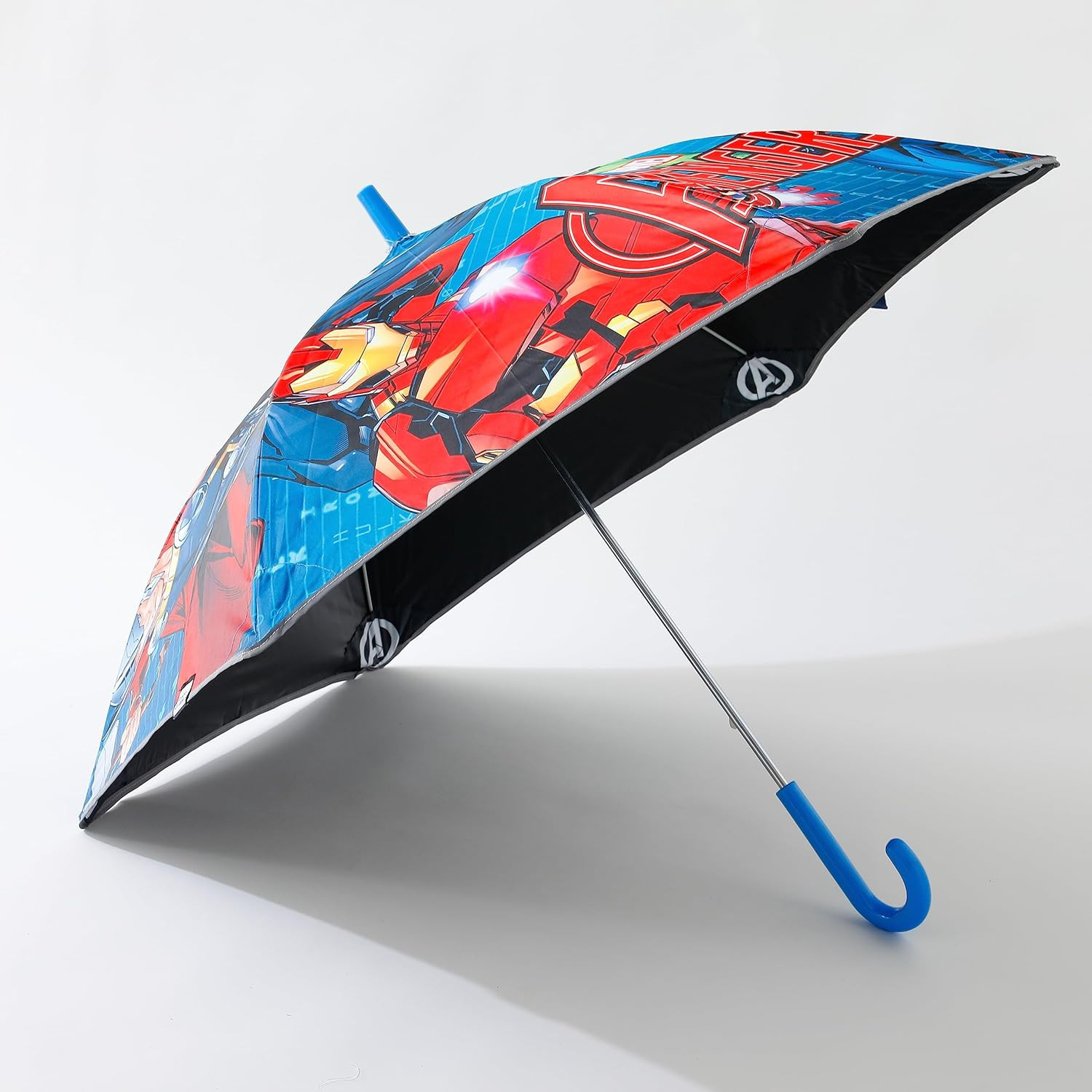 Kuber Industries Marvel Avangers Print Umbrella For Kids|Durable Umbrella For Rain (Multi)