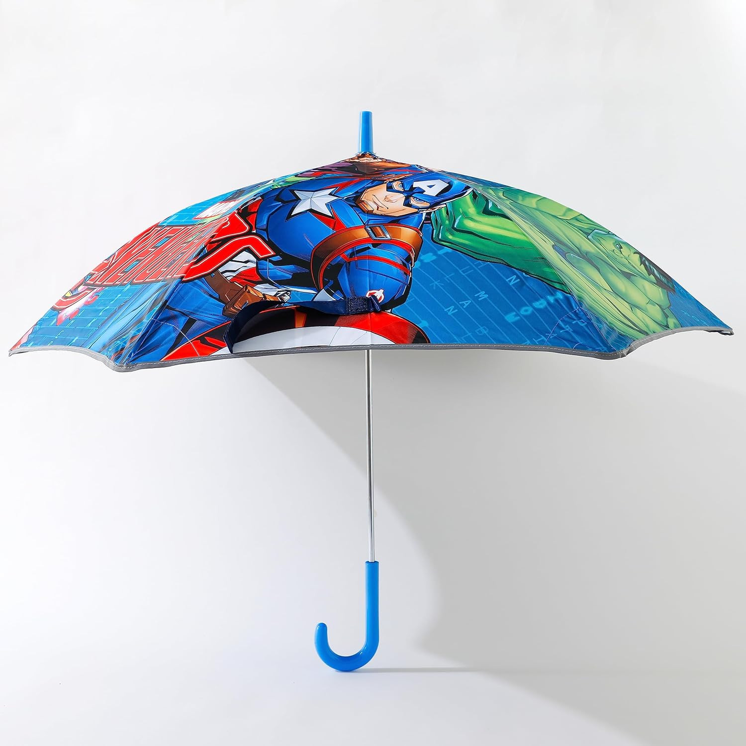 Kuber Industries Marvel Avangers Print Umbrella For Kids|Durable Umbrella For Rain (Multi)