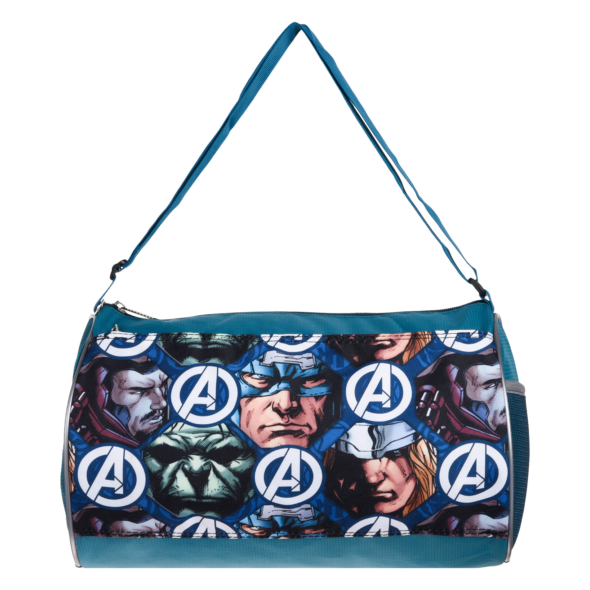 Kuber Industries Marvel Avengers Gym Bag  Polyester Duffle Bag for Travel  Sport Fitness Bag  Yoga Sport Bag  Sports Gym Bags  Travel Handbag  Handbag for Men  Blue