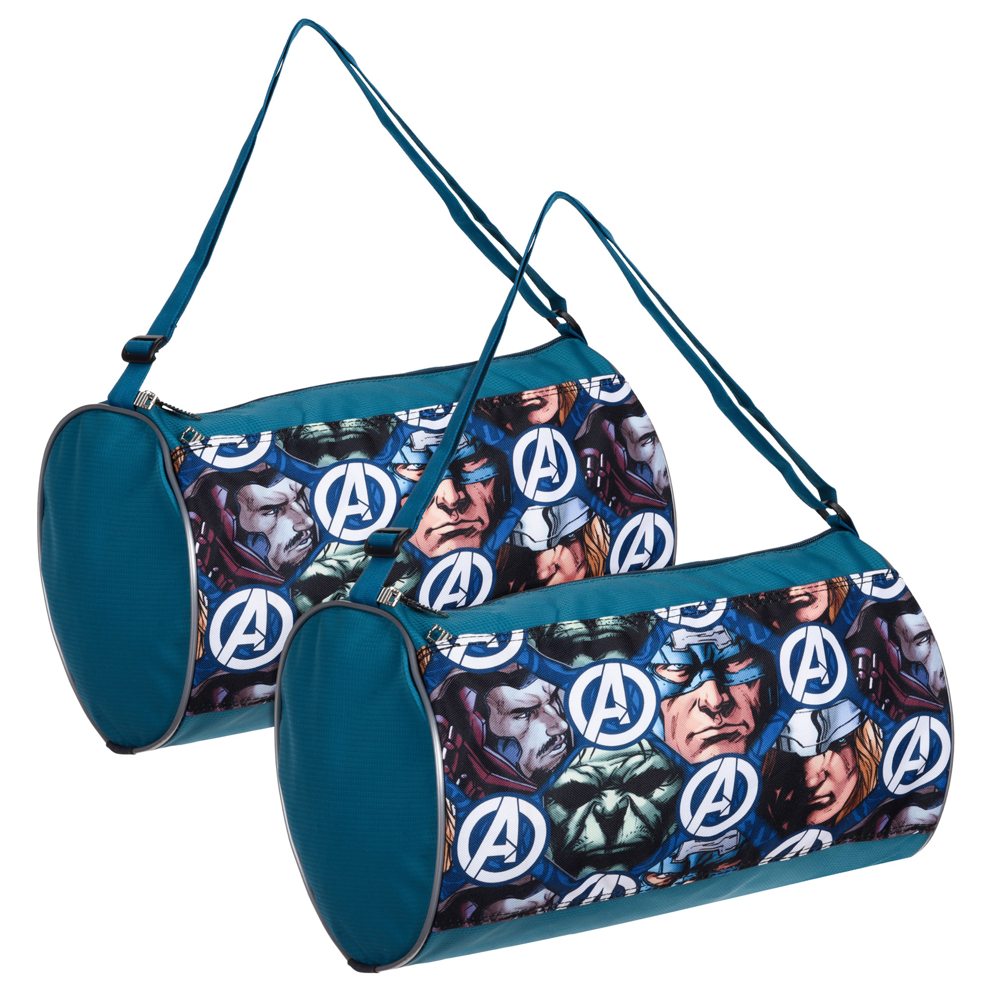 Kuber Industries Marvel Avengers Gym Bag | Polyester Duffle Bag for Travel | Sport Fitness Bag | Yoga Sport Bag | Sports Gym Bags | Travel Handbag | Handbag for Men | Blue