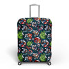 Kuber Industries Marvel Avengers Luggage Cover|Polyester Travel Suitcase Cover|Washable|Stretchable Suitcase Protector|22-26 Inch|Medium (Blue)