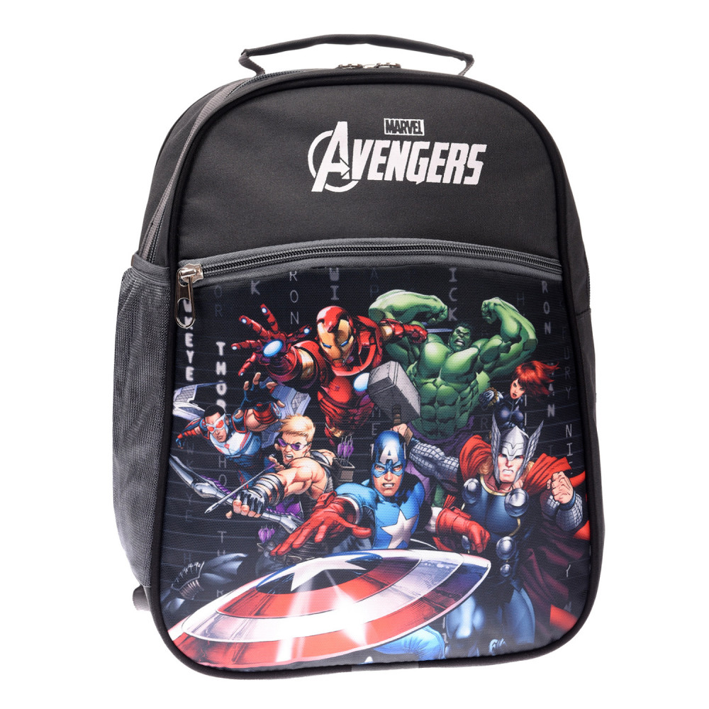 Kuber Industries Marvel Avengers School Bag Kids School Bags Student Bookbag Spacious School Bag School Bag for Girls Boys School Backpack for Kids 3 Compartments School Bag Gray