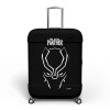 Kuber Industries Marvel Black Panther Luggage Cover|Polyester Travel Suitcase Cover|Washable|Stretchable Suitcase Protector|18-22 Inch|Small (Black)
