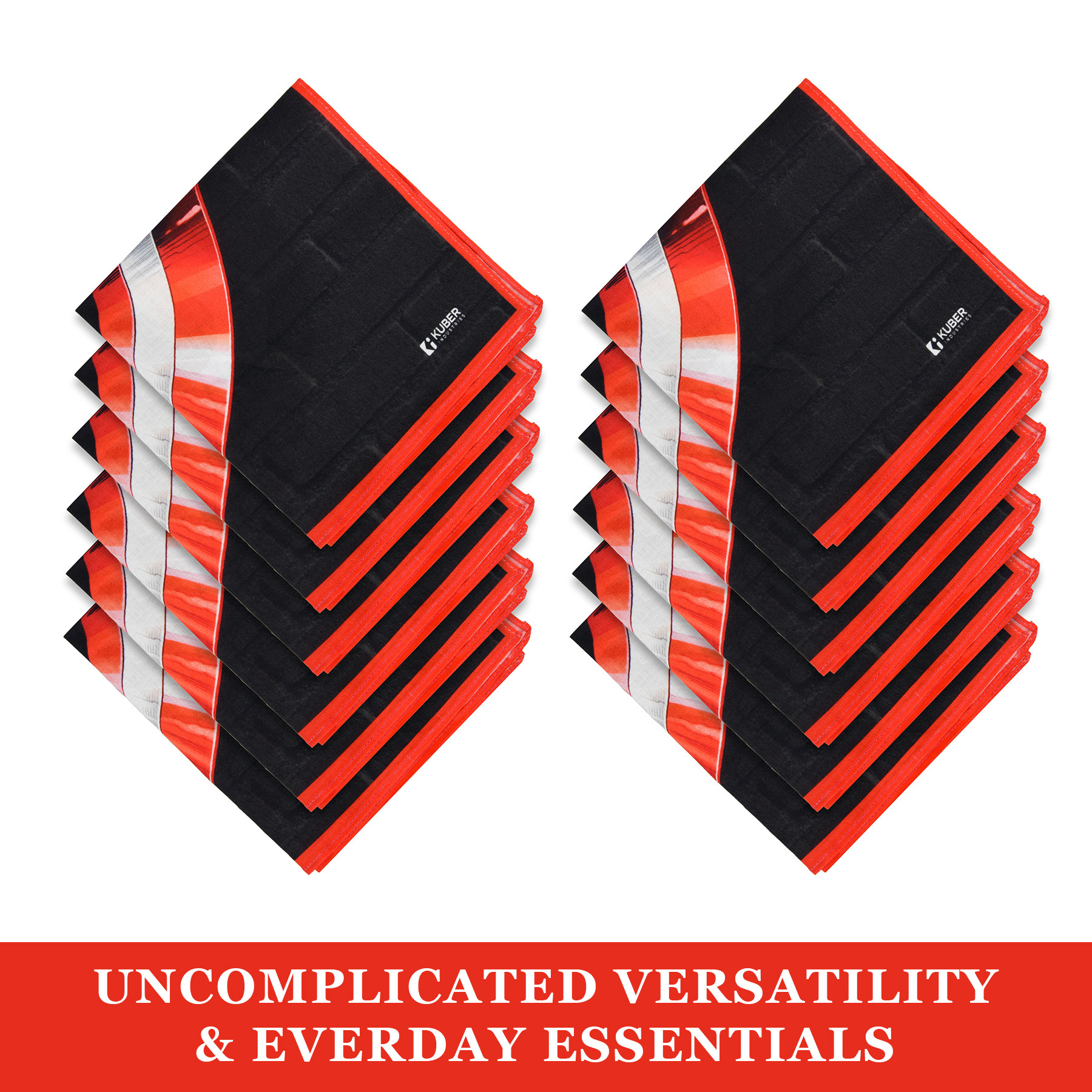 Kuber Industries Marvel Captain America Shield Handkerchiefs  Cotton Handkerchiefs for Boys  Handkerchiefs for Girls  Rumal for Boys  Girls  Hankies for Gifting  Pack of 6  Red