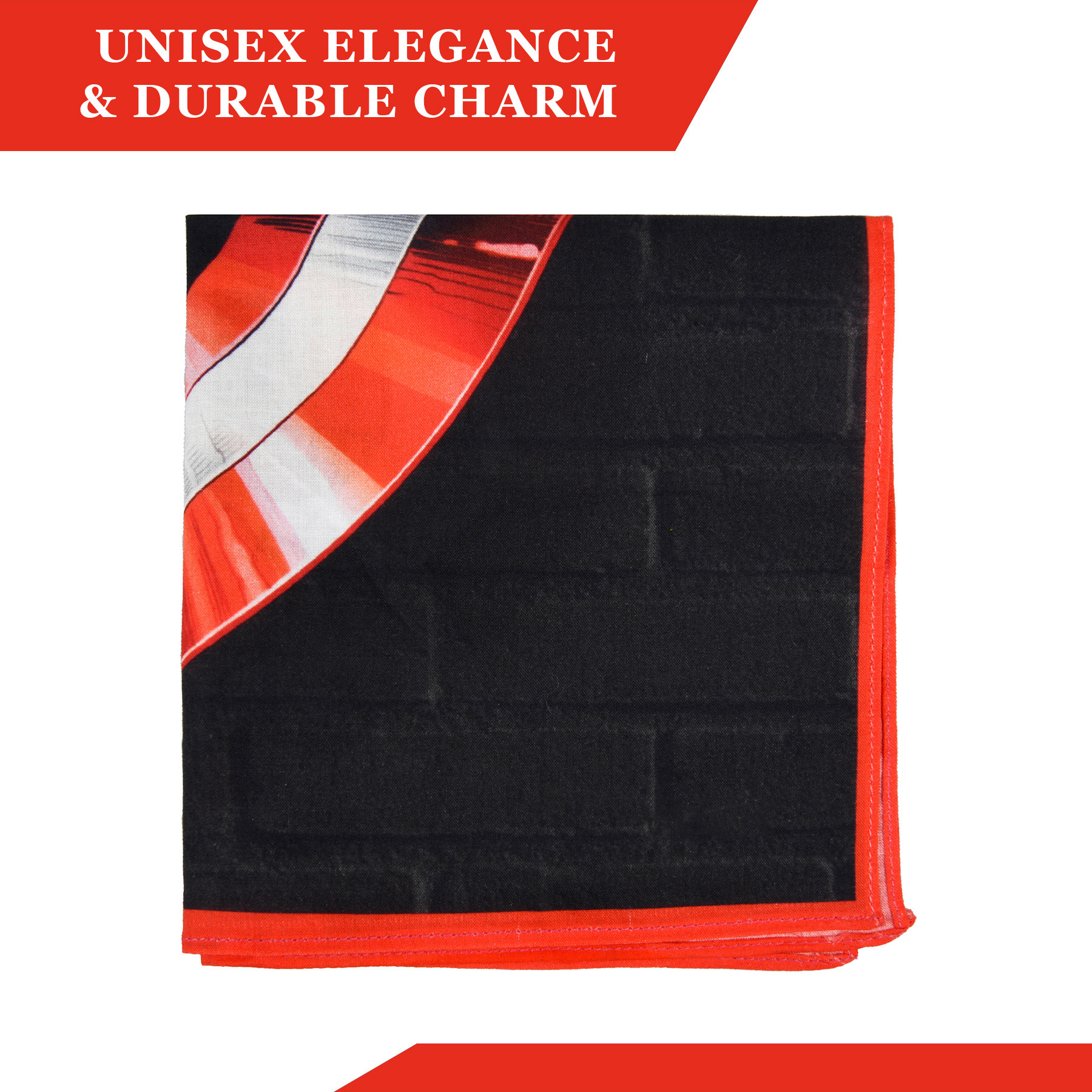 Kuber Industries Marvel Captain America Shield Handkerchiefs  Cotton Handkerchiefs for Boys  Handkerchiefs for Girls  Rumal for Boys  Girls  Hankies for Gifting  Pack of 6  Red