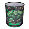 Kuber Industries Marvel Hulk Print Round Laundry Basket|Polyester Clothes Hamper|Waterproof &amp; Foldable Round Laundry Bag with Handle,45 Ltr.(Green)