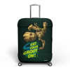 Kuber Industries Marvel I Am Groot Luggage Cover|Polyester Travel Suitcase Cover|Washable|Stretchable Suitcase Protector|22-26 Inch|Medium (Green)