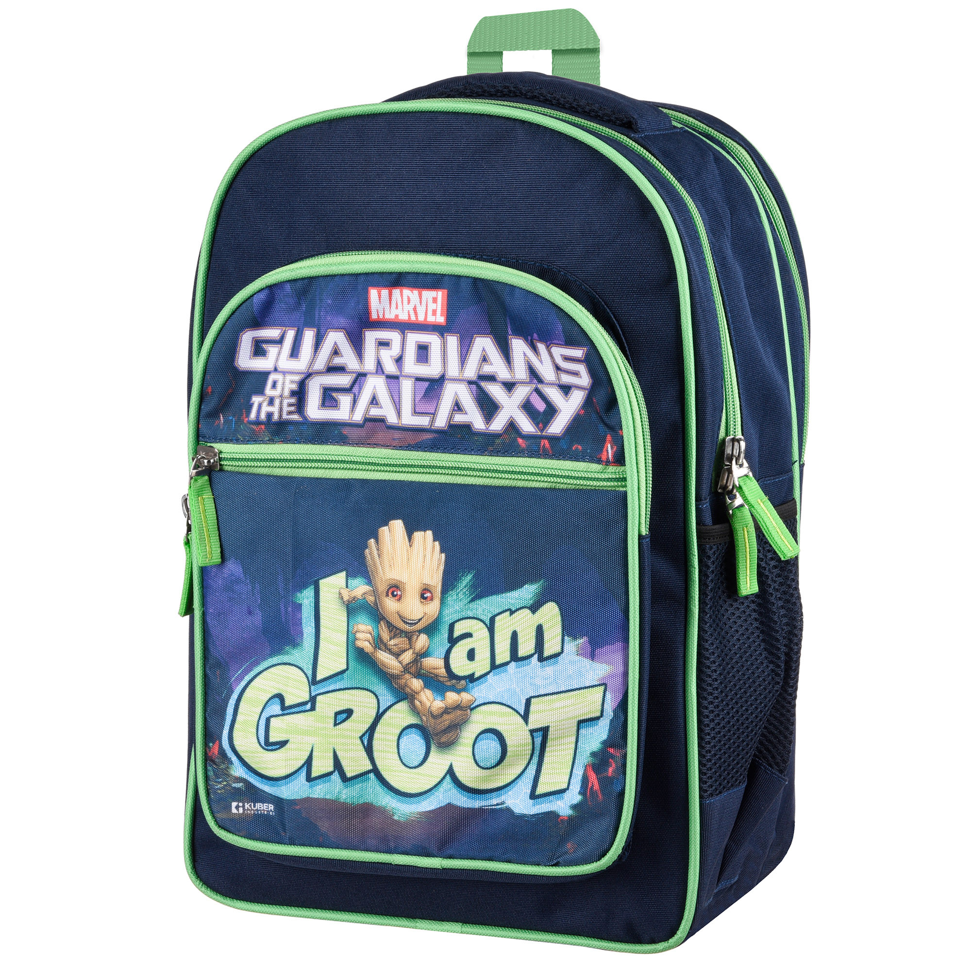 Kuber Industries Marvel I am Groot School Bags Kids School Bags Student Bookbag Travel Backpack School Bag for Girls Boys School Bag with 4 Compartments Navy Blue