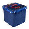 Marvel Spider-Man Storage Sitting Stool | Foldable Storage Box | Storage Sitting Stool for Kids Room | Stool For Living Room | Storage Stool Box For Toys | Blue