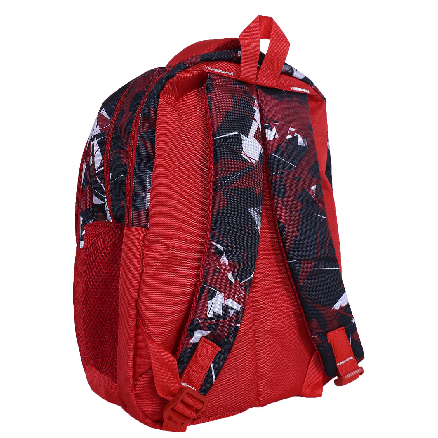 Kuber Industries Marvel Spiderman Backpack|4 Compartment School Bags for kids|Durable School Bags for Boy Travel,School with Zipper Closure (Red)