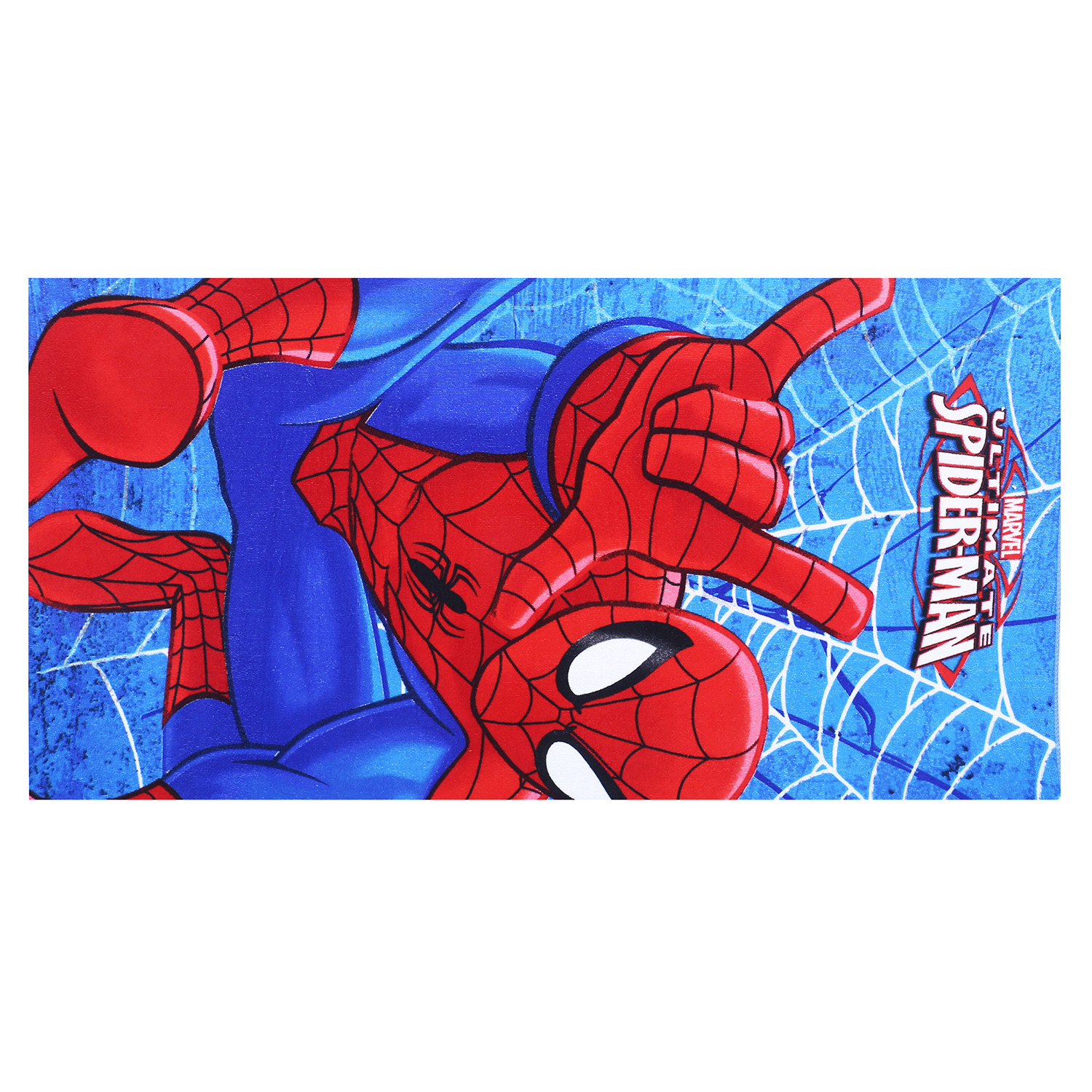 Kuber Industries Marvel Spiderman Kids Bath TowelSoft Cotton Towel For KidsSides Stitched Baby Towel400 GSM Toddler Bath Towel24x48 Inch Red