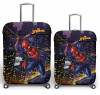 Kuber Industries Marvel Spiderman Luggage Cover|Polyester Travel Suitcase Cover|Washable|Stretchable Suitcase Cover|18-22 Inch-Small|22-26 Inch-Medium|Pack of 2 (Multicolor)