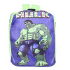 Kuber Industries Marvel The Incredible Hulk Plush Backpack|2 Compartment Velvet School Bag|Durable Toddler Haversack For Travel,School with Zipper Closure (Green)